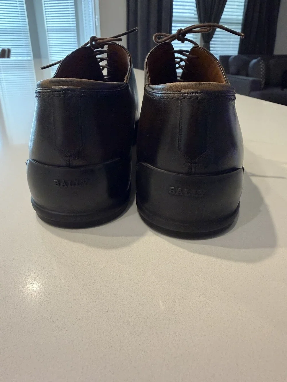 Bally Brown Leather Brogue Oxford Shoes - Brown